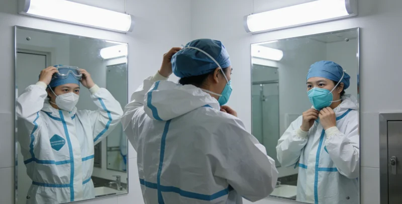 牧业工作者在野外工作的场景，强