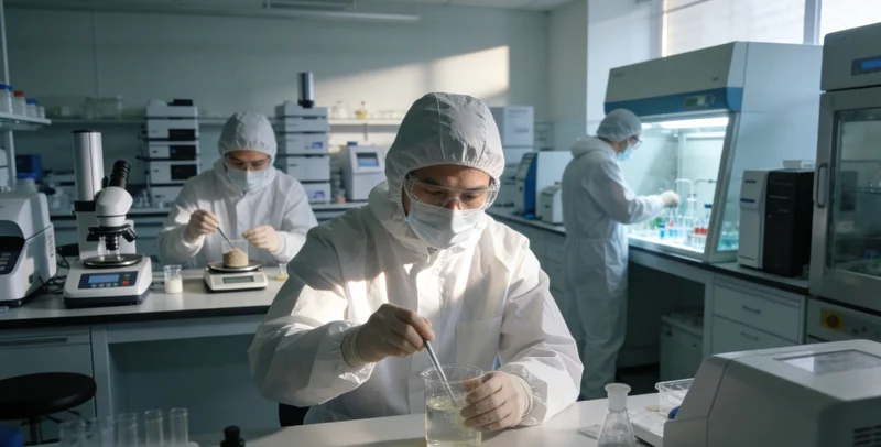 一位医生正在分析胸腔积液的检测