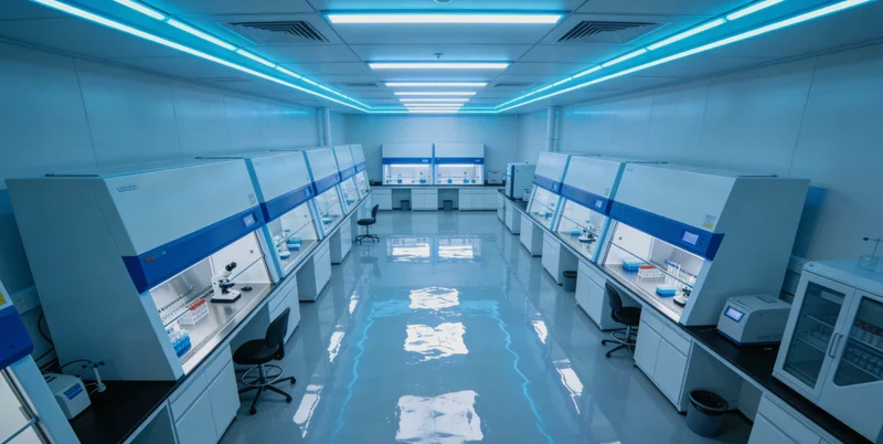 专业实验室中,技术人员正在操作