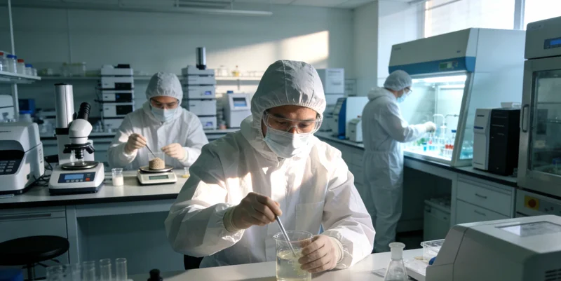 病原基因检测实验室工作场景