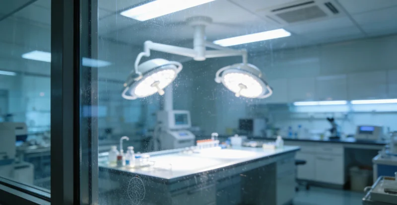 实验室技术人员正在操作精密仪器