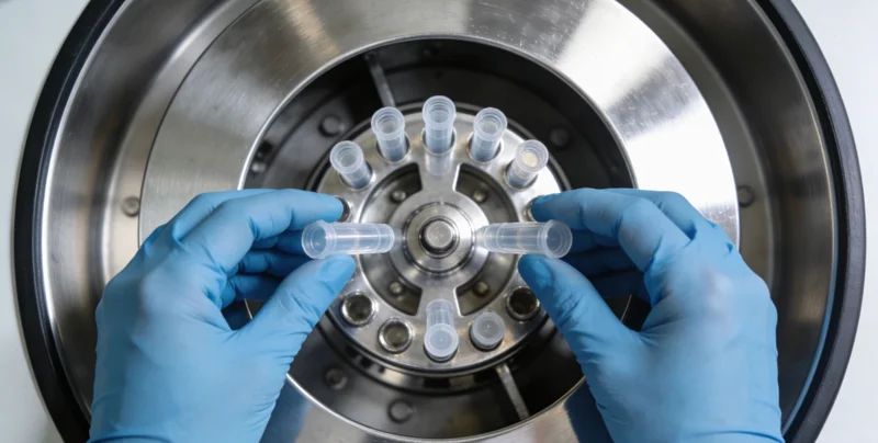 康复患者面带微笑走出医院大门的