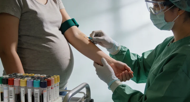 象征早期发现与健康筛查的图示,