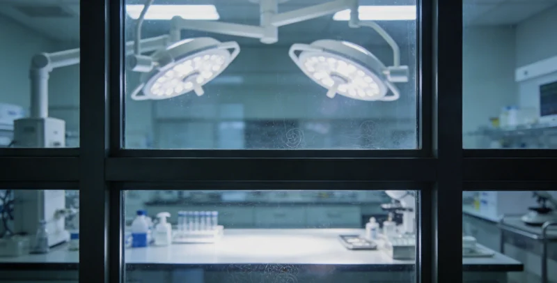 现代化PCR实验室内部，技术人