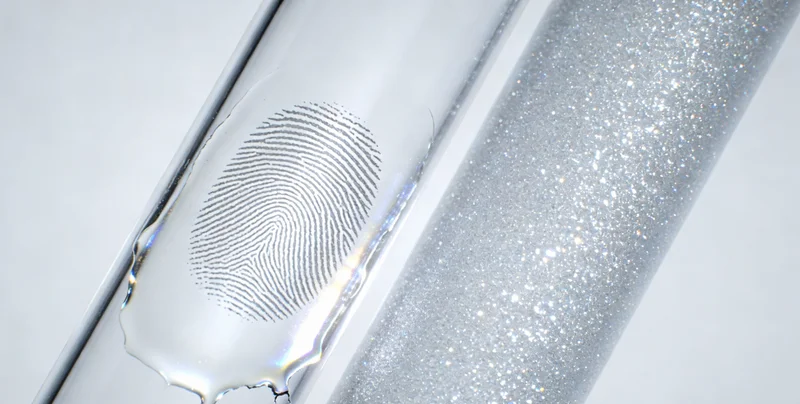 一位福州市民正在查看自己皮肤上