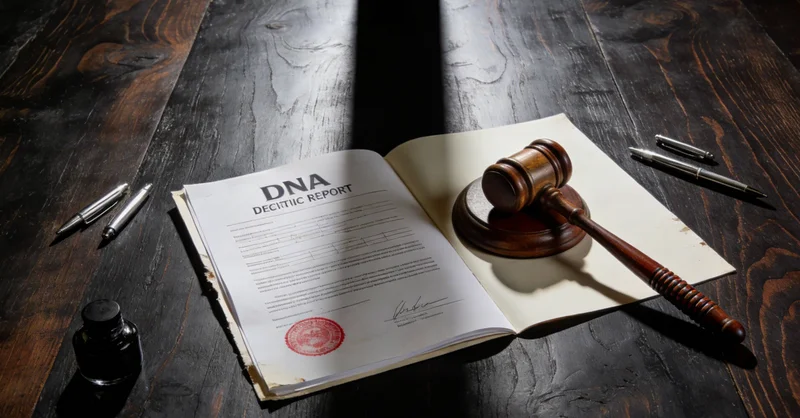 在温馨的咨询室内,专业人士正用手指着基因检测报告,向客户详细解读结果