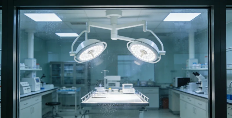 现代化医学实验室内部,技术人员