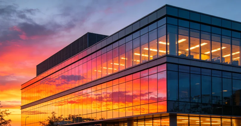 鹤岗市景与医疗建筑，示意本地医疗健康服务