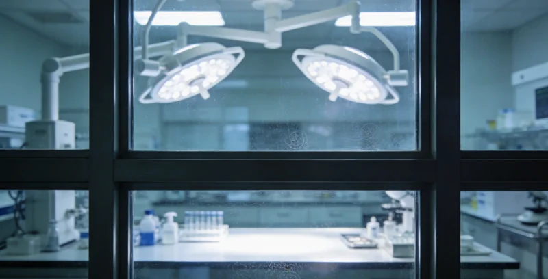 实验室技术人员在生物安全柜内进