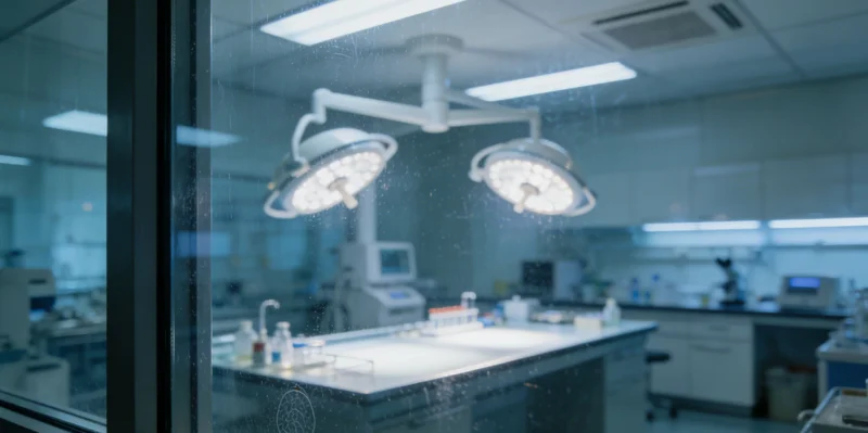 专业实验室技术人员正在进行基因