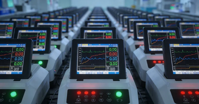 现代化基因测序实验室内部，技术