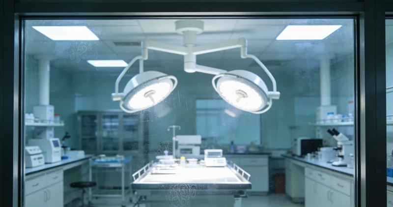 分子实验室中,技术人员操作精密