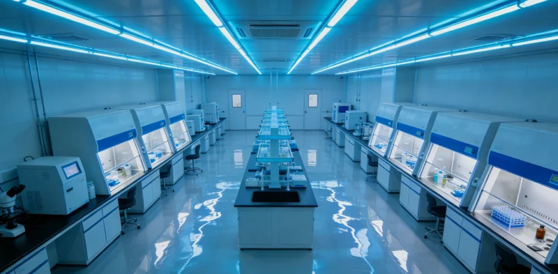 现代分子生物学实验室进行基因检