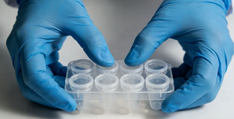 实验室技术人员进行样本处理和测