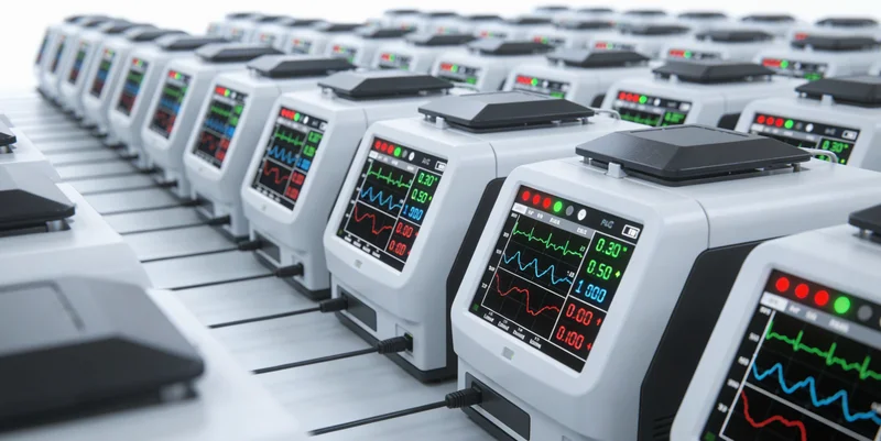 一位技术人员正在实验室操作基因