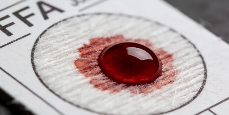 专业人员进行无痛样本采集