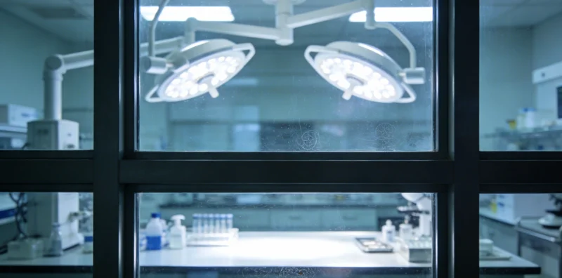 专业的基因检测实验室内部工作场景