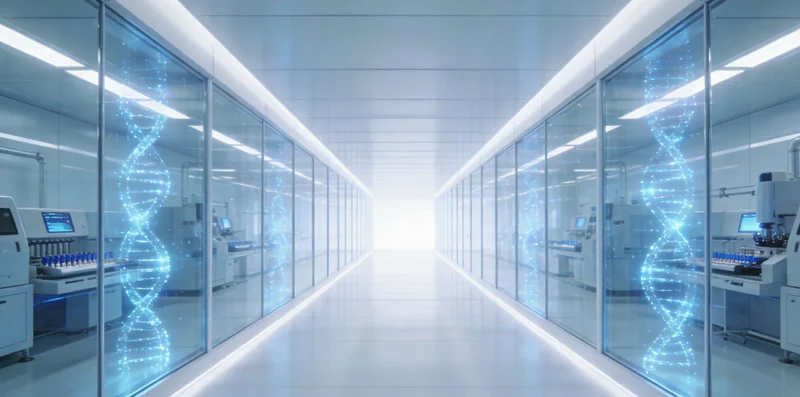 传统显微镜检测寄生虫示意图