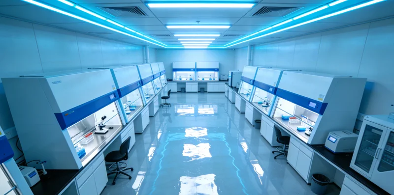 专业实验室人员进行基因测序操作