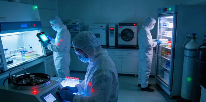 医生与患者讨论基因检测报告