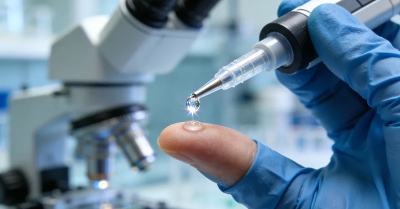 医生正在进行腰椎穿刺采集脑脊液