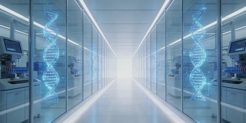 医生正在向患者家属详细解释基因