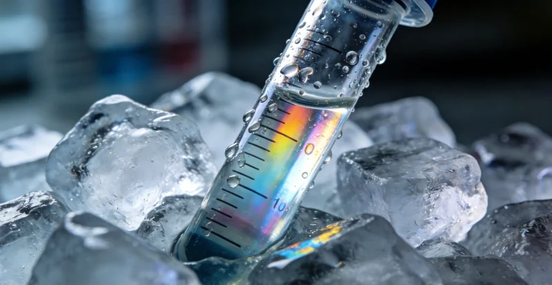 医用冷链转运箱正在运送检测样本