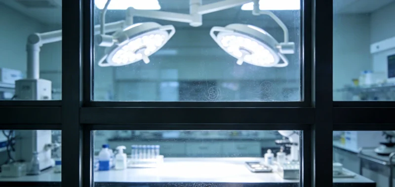 现代化的基因测序实验室内部,技