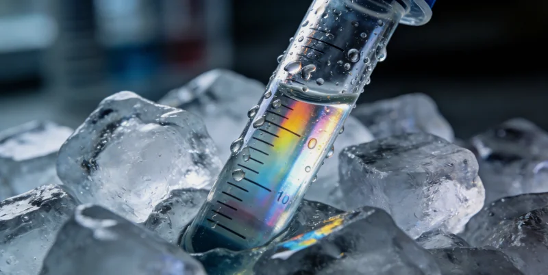 医生在显微镜下观察脑脊液样本，