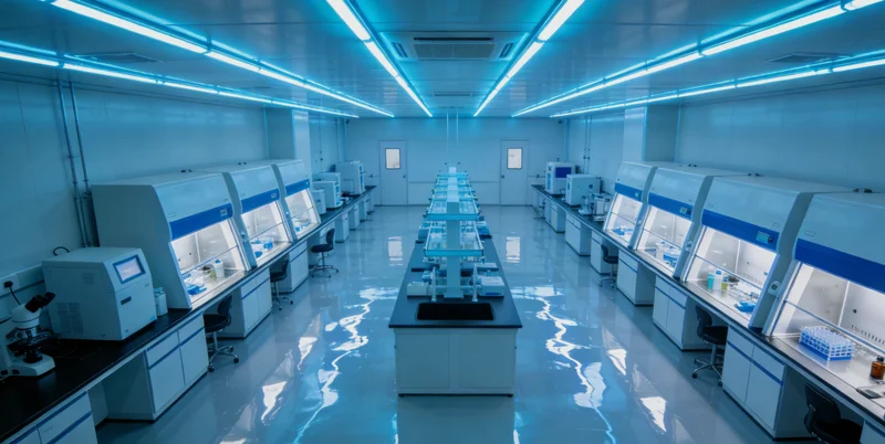 现代化分子诊断实验室内部,技术