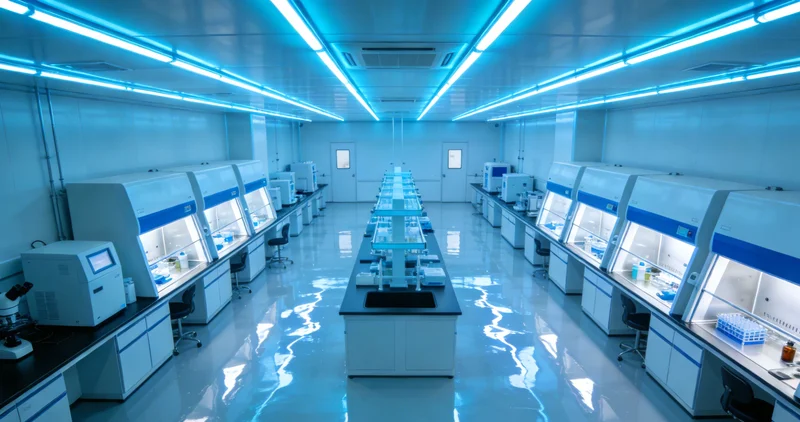 专业实验室技术人员操作精密检测