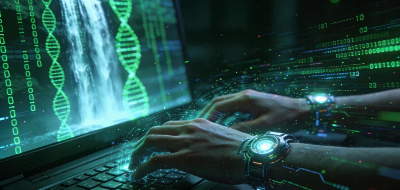 实验室技术人员正在进行基因测序