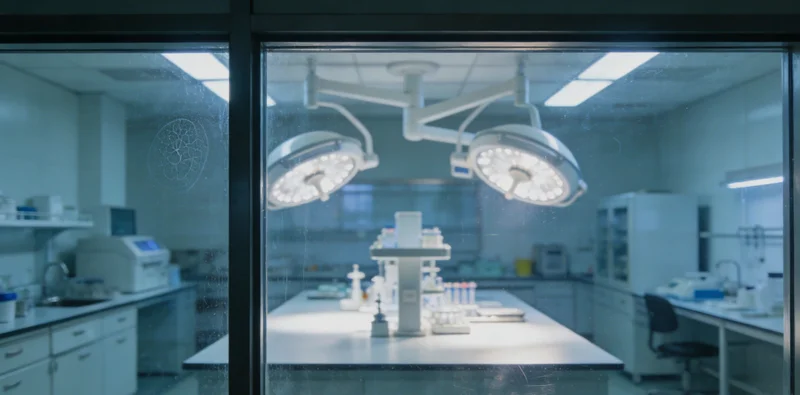 在专业的实验室内,检测人员正在操作精密仪器进行基因测序分析