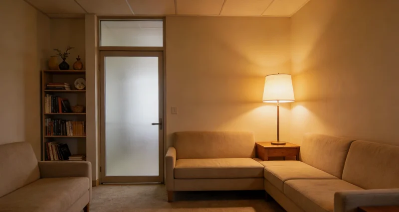 一位母亲抱着生病的孩子在急诊室