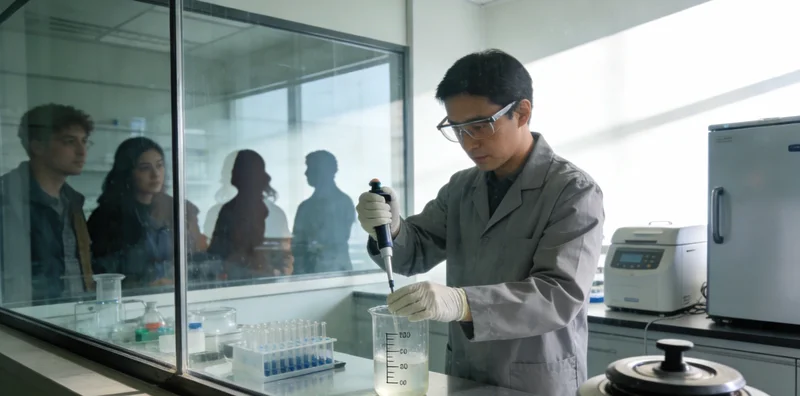 专业实验室内，工作人员正在进行