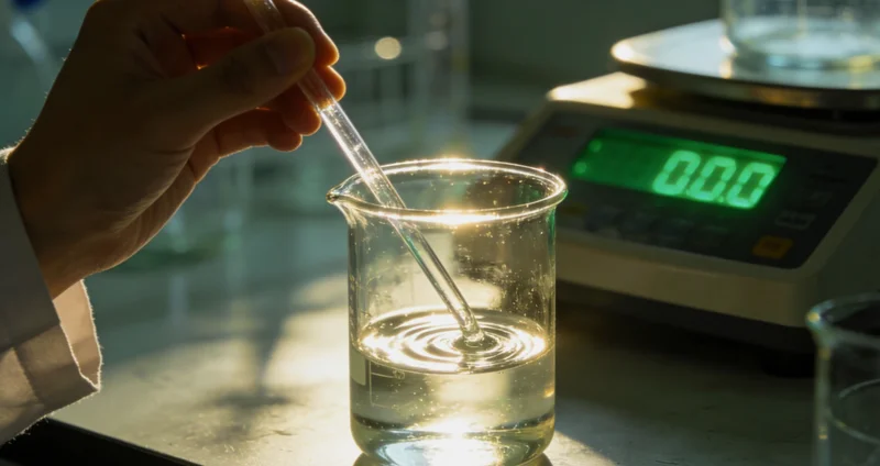 一位女性渔业工作者在港口工作的