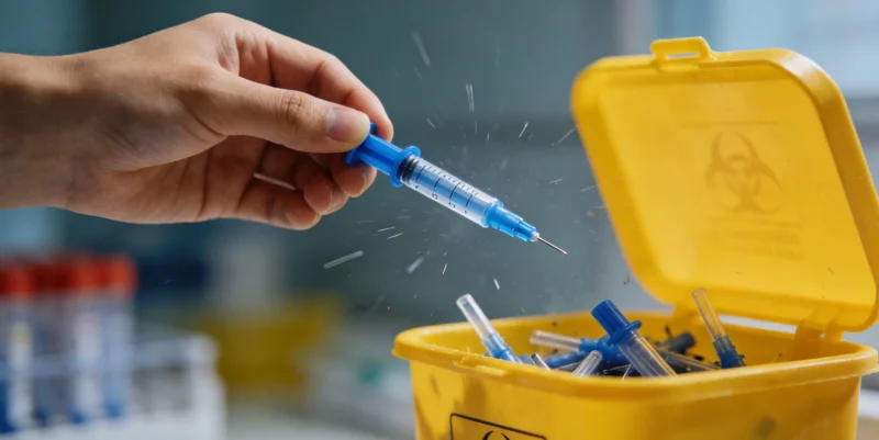 医生与患者家属在固原医院内沟通病情