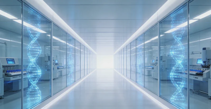 PCR检测流程示意图,展示核酸