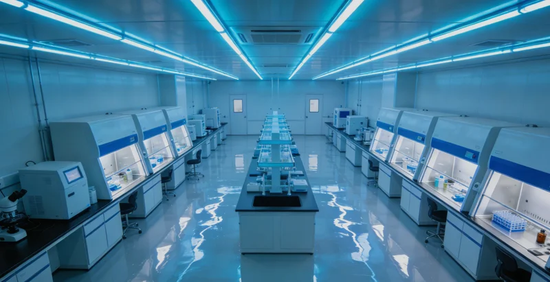 基因检测实验室工作场景