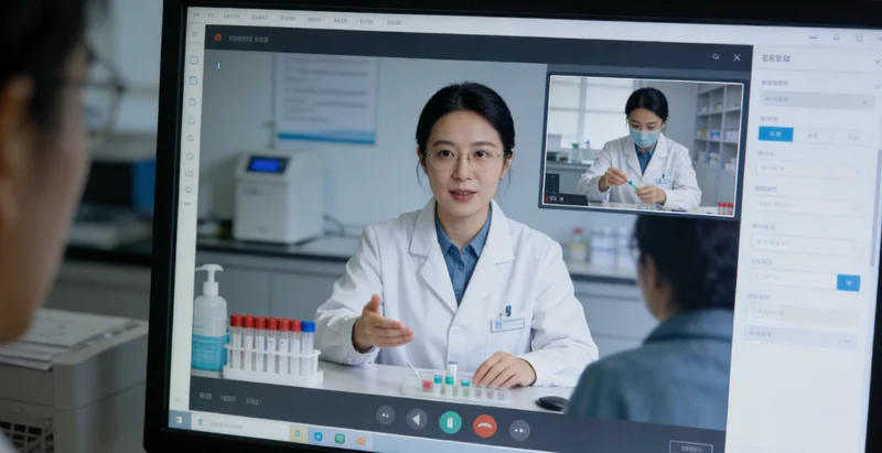 本地基因检测实验室工作场景