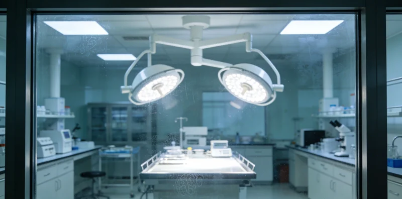 专业检测人员在实验室内操作精密