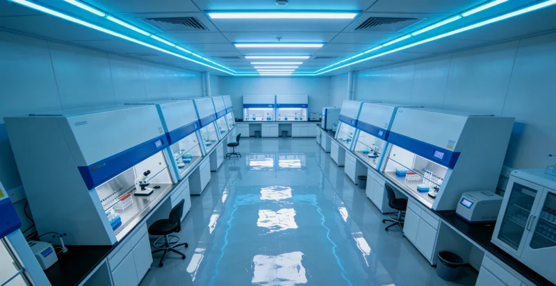 专业基因检测实验室工作场景