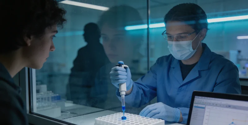 专业实验室进行测序与数据分析，