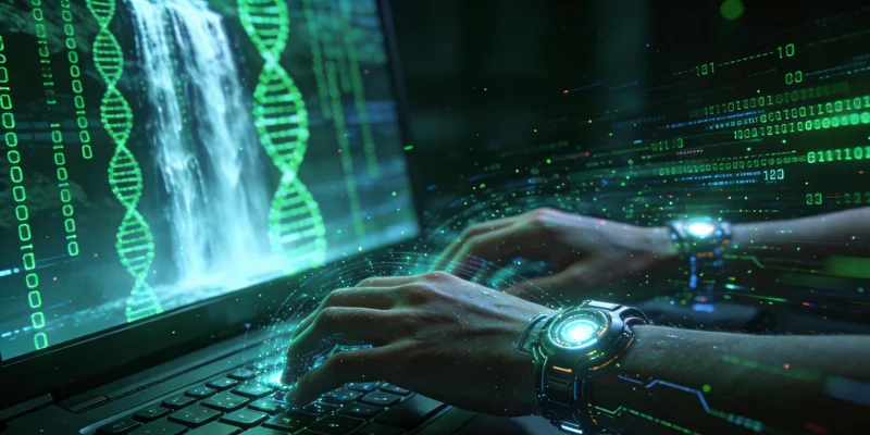 实验室技术人员进行基因测序操作