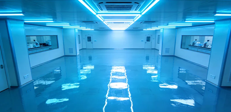 高科技实验室进行基因测序分析