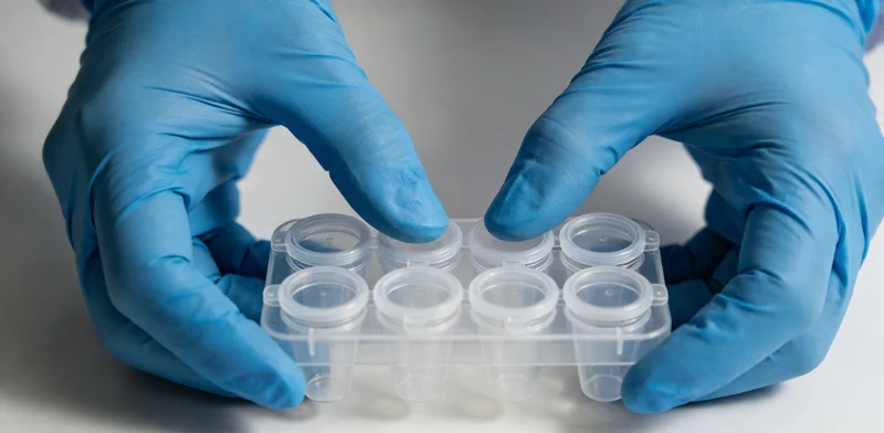 医生正在向患者解读基因检测报告