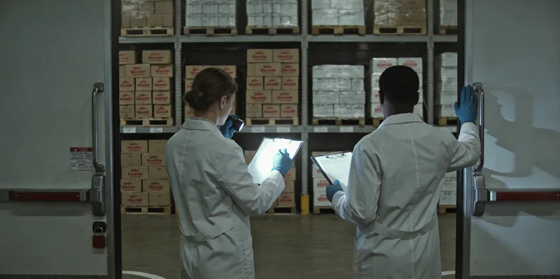 专业人士在办公室内向咨询者解读