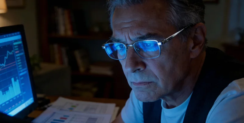 医生正在向患者家属展示并解读基