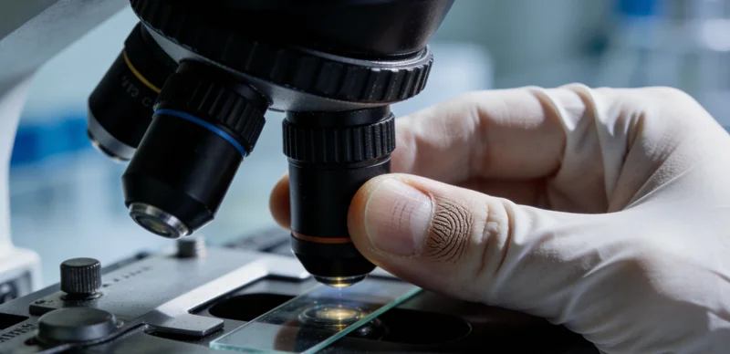 专业人士正在分析基因检测报告