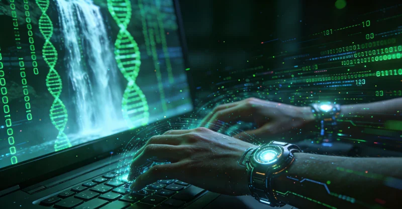 高科技基因测序实验室内部环境